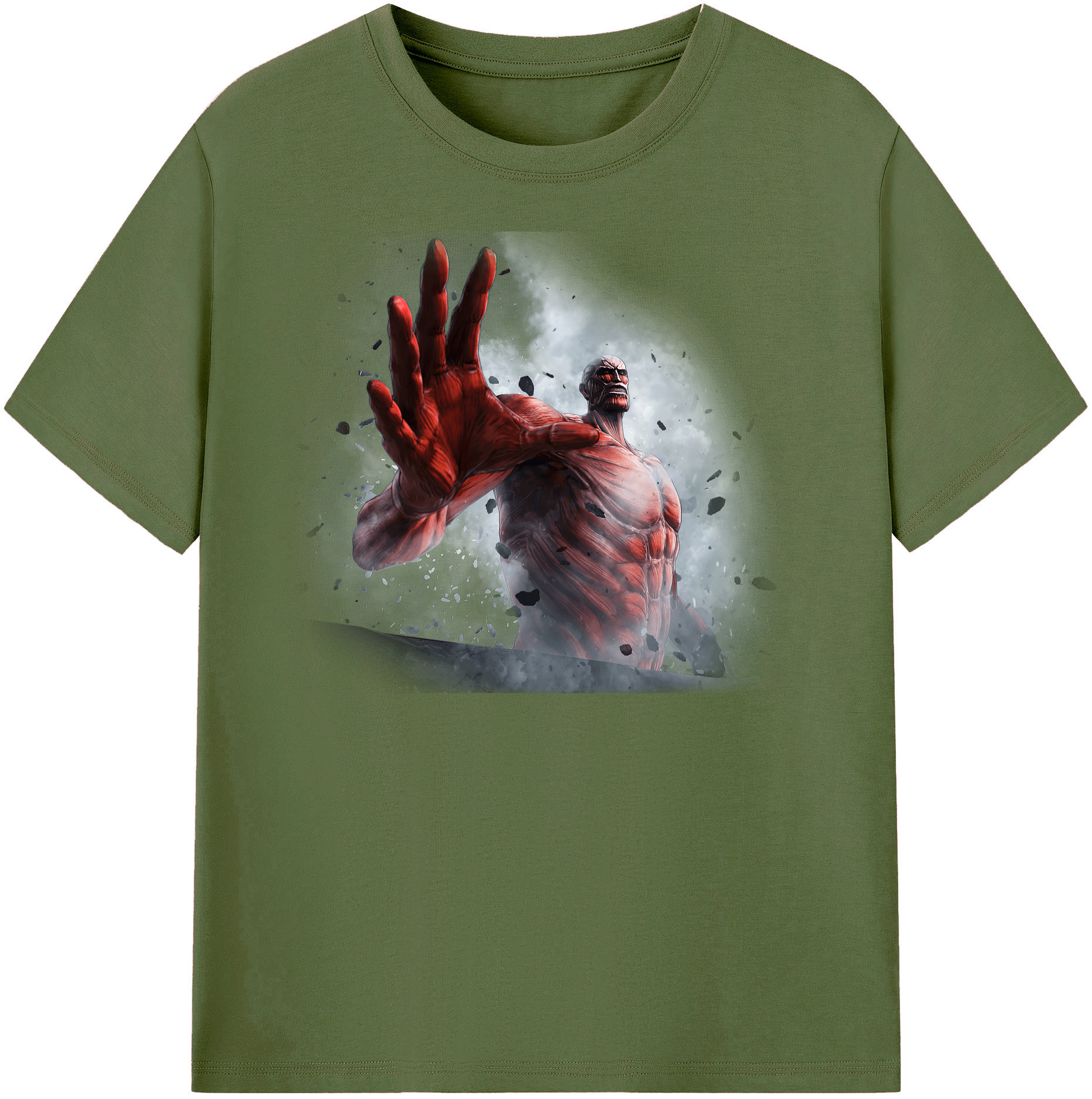（画像用） 進撃の巨人 Attack on Titan 綿100％半袖Tシャツ（フロントプリント）